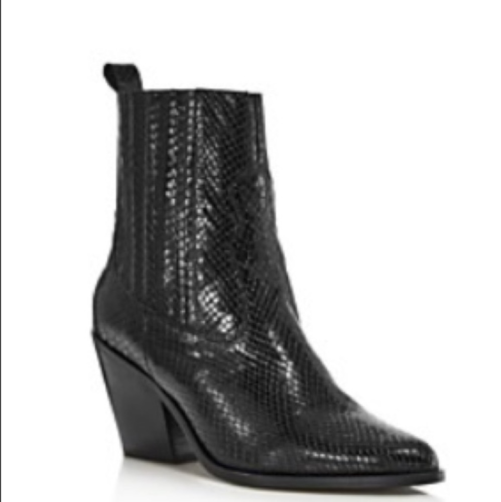 Black leather western boots size 11